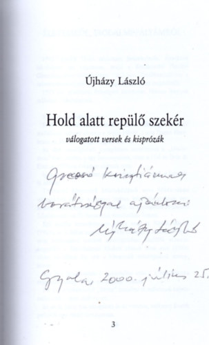 jhzy Lszl - Hold alatt repl szekr-dediklt vers