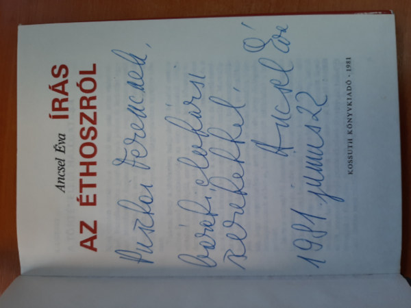 Ancsel �va - �r�s az �thoszr�l