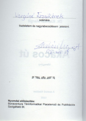 Dr. Kish�zi Margit - Ak�cos �t - kisreg�ny- dedik�lt