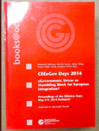 Hendrik Hansen, Balzs Knig, Robert Mller-Trk, Johannes Pichler Alexander Balthasar - CEEeGov Days 2014
