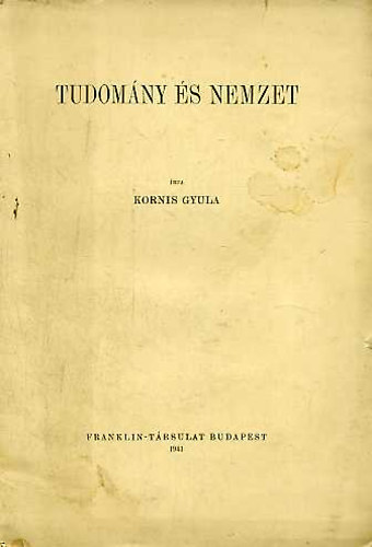 Kornis Gyula - Tudomny s nemzet