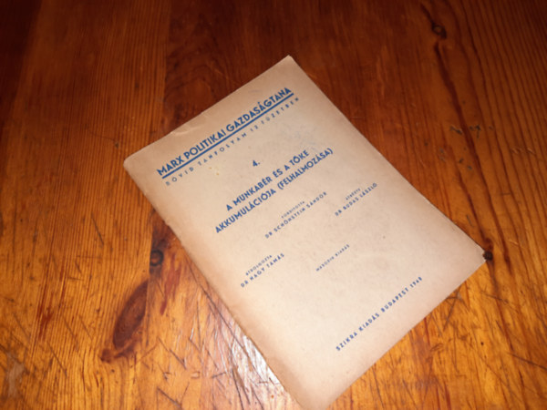 Sch�nstein S�ndor dr.  (ford.) - A munkab�r �s a t�ke akkumul�ci�ja (felhalmoz�sa)