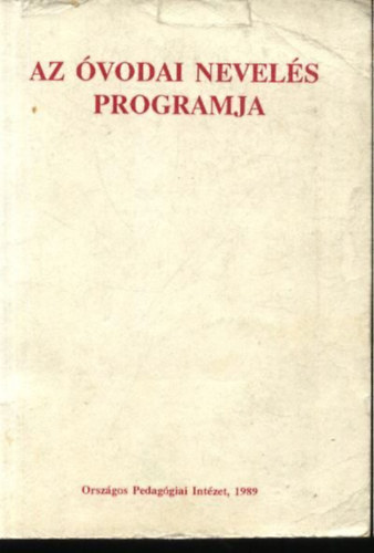 Az �vodai nevel�s programja