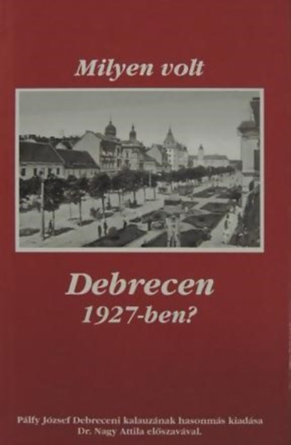 Pálfy József - Milyen volt Debrecen 1927-ben?