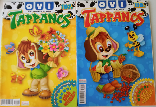 2 db Tappancs Ovi gyermekmagazin, foglalkoztat: 107 ; 110.