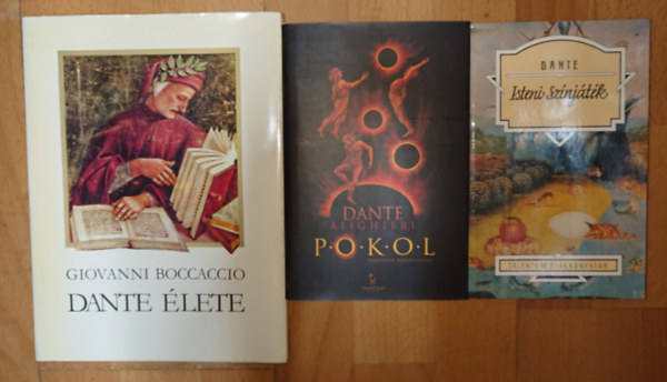 Dante Alighieri, Giovanni Boccaccio - 3 k�nyves Dante-csomag: Isteni sz�nj�t�k, Pokol + Dante �lete