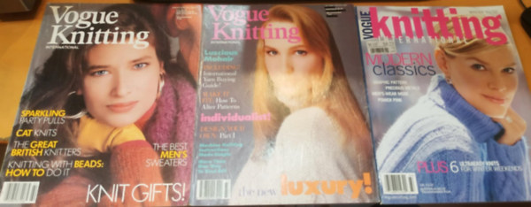 En Vogue - 3 db Vogue Knitting International magazin (szrvnyszmok)