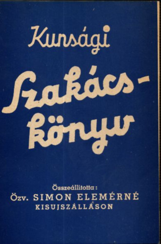�zv.Simon Elem�rn� - Kuns�gi szak�csk�nyv
