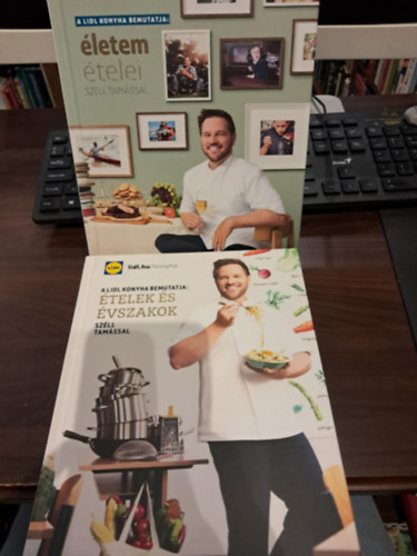 Sz�ll Tam�s - 2 db a Lidl konyha bemutatja szak�csk�nyv : �telek �s �vszakok, �letem �telei