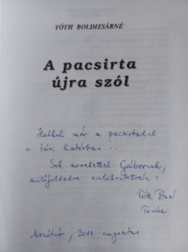 T�th Boldizs�rn� - A pacsirta �jra sz�l