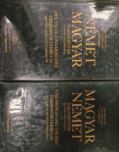 Halsz Eld - Fldes Csaba - Uzonyi Pl - Magyar-nmet - Nmet-magyar nagysztr j nmet helyesrssal