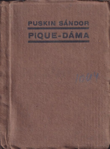 Puskin S�ndor - Pique-d�ma