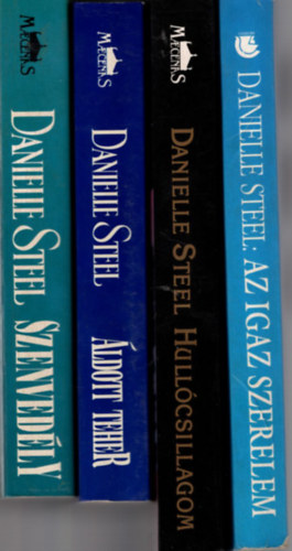 Danielle Steel - 4 db Danielle Steel knyv: Szenvedly +ldott teher +Hull-csillagom +Az igaz szerelem