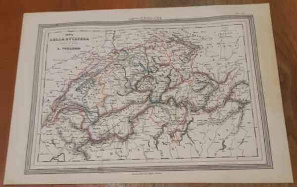 J.G. BARBIE DU BOCAGE A. VUILLEMIN J.B. CHARLE V. LEVASSEUR T. DUVOTENAY H. DUFOUR - Carte Della Svissera /Sv�jc/