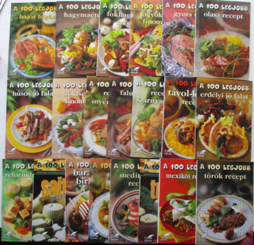 21 db a 100 legjobb sorozatbl (Olasz recept, Gyors tel, Hagynatel, Fokhagyms rcept, Bajor fogs, Erdlyi j falat, Tvol-keleti recept, stb..)