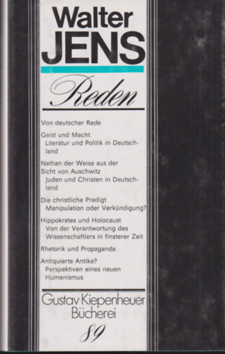 Walter Jens - Reden