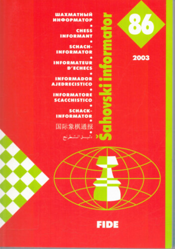 Tbb szerkeszt - Sahovski informator 86 (X 2002 - I 2003)