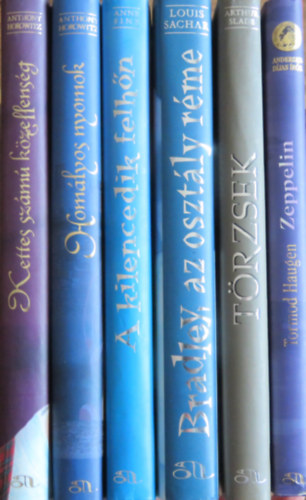 Anthony Horowitz, Anne Fine, Louis Sachar, Tormod Haugen Arthur Slade - 6 db Animus ifjsgi regny: Trzsek; Bradley, az osztly rme; A kilencedik felhn; Homolyos nyomok; Kettes szm kzellensg; Zeppelin