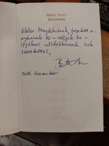 Berta Zsolt - Jancsiszg (dediklt)