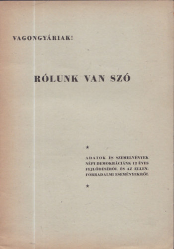 Vagongyriak! - Rlunk van sz