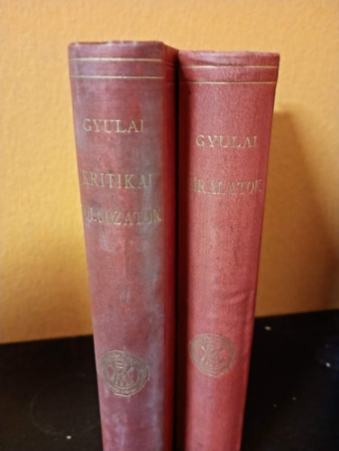 Gyulai P�l - 2 db. Gyulai P�l m�: Kritikai dolgozatok (1854-1861) - B�r�latok (1861-1903)