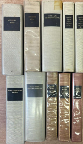 Nagy Lajos, Veres Péter, Tamási Áron, Móricz Zsigmond, Mikes Kelemen, Balassi Bálint Ady Endre - 10 kötet a Magyar Remekírók sorozatból: Ady Endre művei l-ll - Veres Péter válogatott művei l-ll - Tamási Áron válogatott művei l-ll - Móricz Zsigmond Erdély - Mikes Kelemen művei - Balassi Bálint 16. század költői l-ll