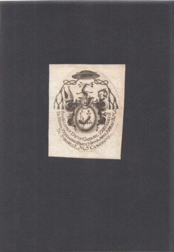 Ex Libris - Szerdahelyi Gbor (1742-1813) (eredeti nyomat)