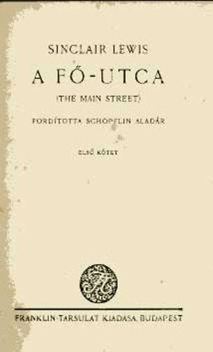 Sinclair Lewis - A F-utca