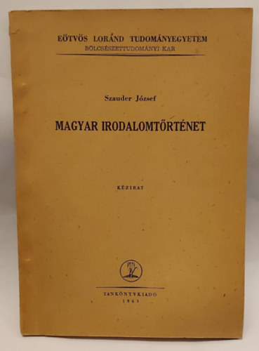 Szauder József - Magyar irodalomtörténet (kézirat)