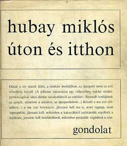 Hubay Miklós - Úton és itthon