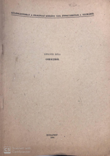 Lengyel B�la - Gorkijr�l