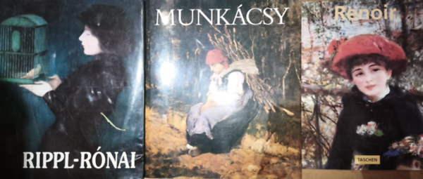 Peter H. Feist - 3db festőkkel kapcsolatos mű - Székely András-Munkácsy, Szabadi Judit-Rippl-Rónai, Peter H. Feist-Renoir (Taschen)