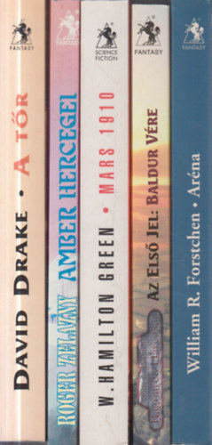 Roger Zelazny, W. Hamilton Green, William Buxton, William R. Forstchen David Drake - 5 db. Valhalla P�holy sci-fi: A t�r + Amber hercegei + Mars 1910 + Az els� jel: Baldur v�re + Ar�na
