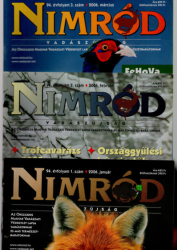 Nimrd vadszjsg 2006/1-12. (teljes vfolyam, lapszmonknt)