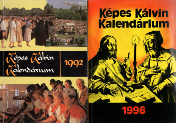 2 db vallsi knyv ( egytt ):Kpes Klvin Kalendrium 1996 +Kpes Klvin Kalendrium 1992.