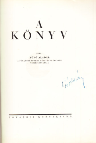 R�v� Alad�r - A k�nyv + A bet� (2 m�)