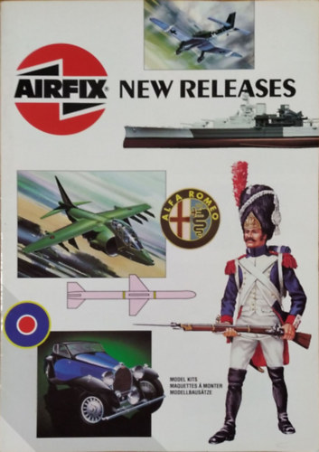 Airfix - New Releases, 1991 (angol-francia-német nyelvű termékkatalógus)