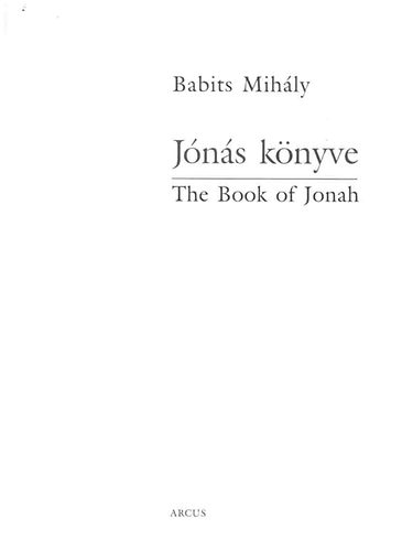 Babits Mihly - Jns knyve - The Book of Jonah (magyar, angol)