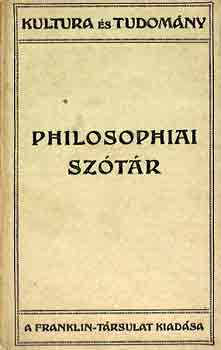 Enyvvári Jenő - Philosophiai szótár