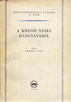 F�nagy Iv�n - A k�lt�i nyelv hangtan�b�l