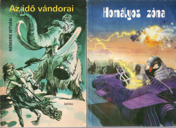 Nemere Istv�n Szentmih�lyi Szab� P�ter - 2 db sci-fi: Az id� v�ndorai + Hom�lyos z�na