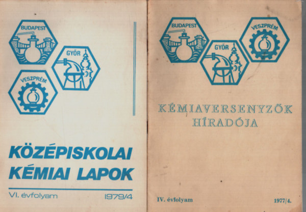 Dr. Vrnai Gyrgy - 3 db kzpiskolai kmiai lapok 1979/4, 1982/3, 4. szmok. + Kmiaversenyzk hradja 1977/4.