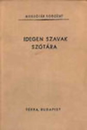 Bakos-Fbin-Propper - Idegen szavak sztra