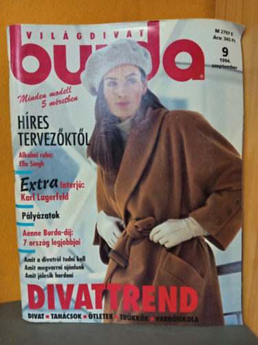 ismeretlen - Burda Világdivat - 1994/8. Szám (Divattrend: divat, tanácsok, ötletek, trükkök, varróiskola) Szabásminta mellékletekkel