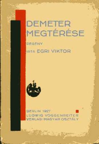 Egri Viktor - Demeter megt�r�se