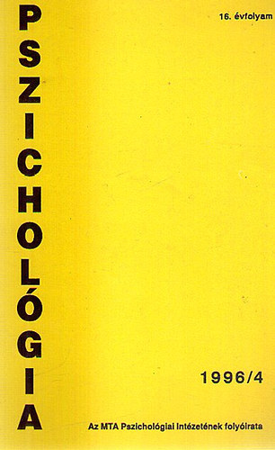 Pszichol�gia 1996/4