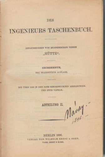 Des Ingenieurs taschenbuch- nmet