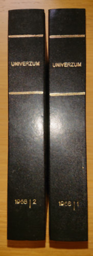 Az Univerzum folyórat 1968-as évfolyamának 12 száma egybekötve - két kötetben