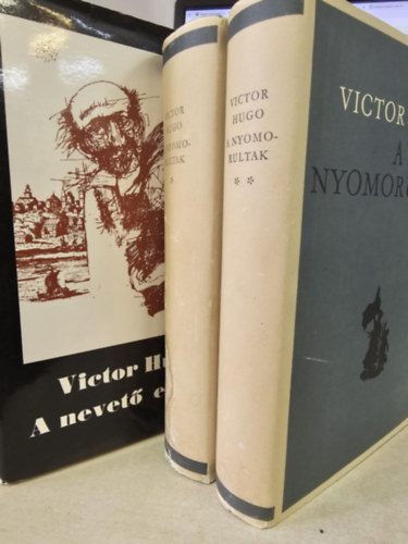 Victor Hugo - 2 db Victor Hugo mű együtt: A nyomorultak I-II. + A nevető ember