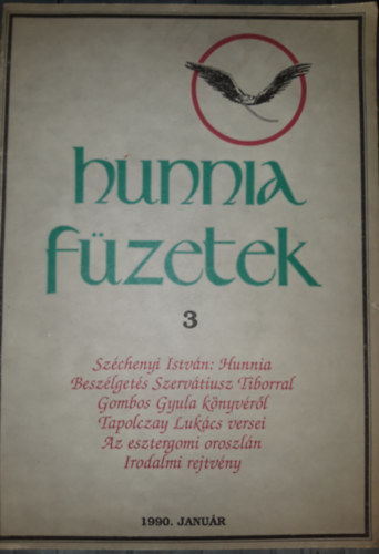 Hunnia Fzetek 3. 1990 janur